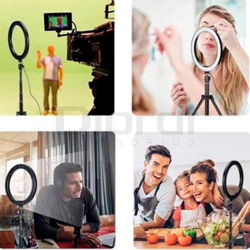 Imagen 7 de 8 de Kit Anillo Aro Luz Led 30cm Iluminación Video Profesional