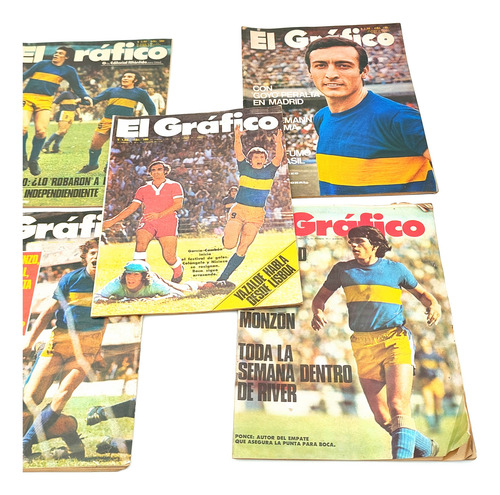 Revistas Antiguas El Grafico Boca Juniors (lote) - Papeleria (Usado)