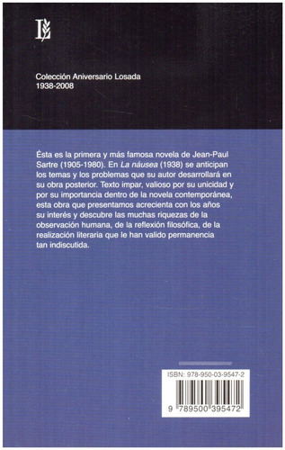 Imagen 2 de 3 de La Náusea - Sartre - Losada