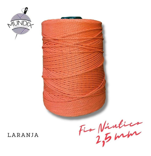 Fio Náutico Rayontex 2,5mm - 500g Cor Laranja