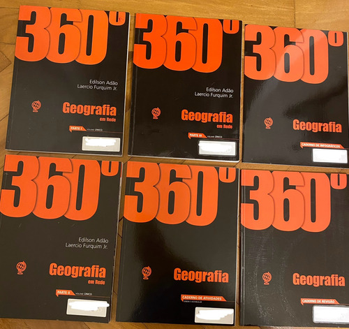 360 Geografia Em Rede - Edilson Adão E Laercio Furquim Jr. - Kit Com 6 Livros (Usado)