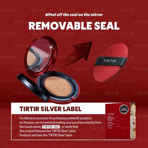 Tirtir Mask Red Cushion Foundation Maquiagem Coreana