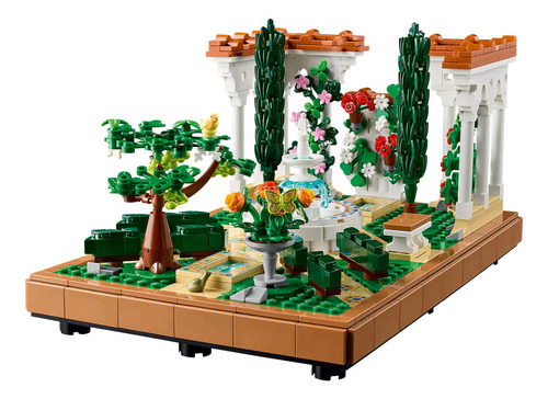 Conjunto De Construção Icons Jardim Da Fonte 1302 Peças Lego