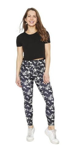 Mujer Calza Legging Con Pretina  H2o Wear Tie Dye Gris