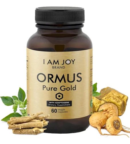 Ormus Gold Cápsulas De Elementos Monoatómicos Con Adaptógenos Maca Y Ashwaganda | Puede Ayudar A Equilibrar El Estado D
