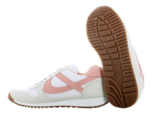 Imagen 3 de 6 de Panam Tenis Correr Blanco/rosa/beige Para Mujer 78230