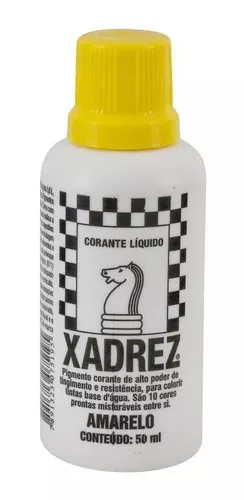 CORANTE LIQ.XADREZ AMARELO 50ML (XADREZ) - T Torres