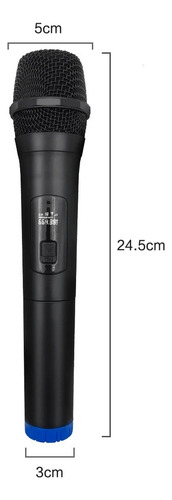 Micrófono Karaoke Inalámbrico Unidireccional Usb Vm-v16u