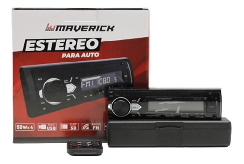 Imagen 5 de 9 de Estereo Maverick 1500 Usb Aux Mp3 Am Fm Bluetooth C/control