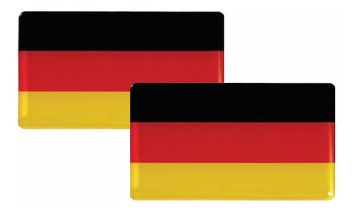 Imagem 1 de 6 de 2 Bandeira Adesiva Resinada Resina Alemanha Frete Grátis Vw