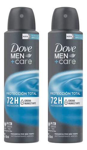 X3 Desodorante Spray Aerosol Dove Men Protección Total 150ml