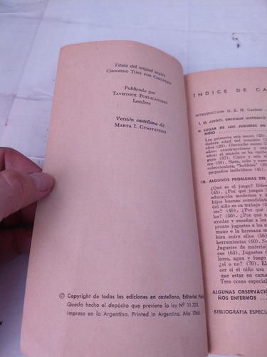 Cómo Elegir Los Juguetes Sten Hegeler Editorial Paidós (Usado)