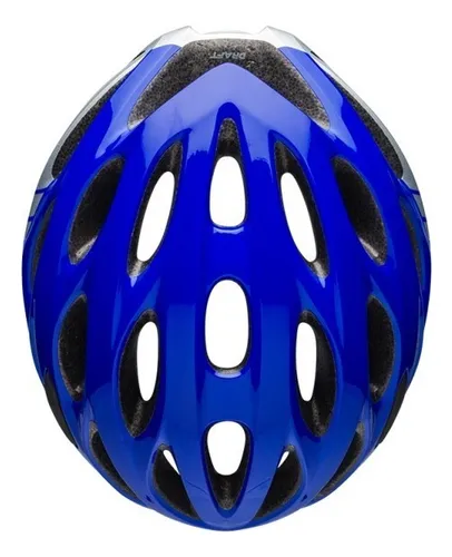 Casco de ciclismo Bike Bell Draft azul oscuro con plata, talla G