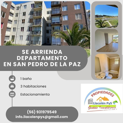 Se Arrienda Departamento En Condominio Los Hualles 1