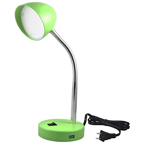 Maxlite Lámpara De Escritorio Led Con Puerto De Carga Usb, L