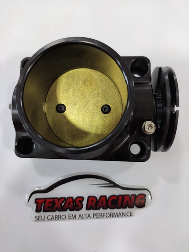 Imagem 3 de 4 de Corpo De Borboleta Tbi 70mm Preto Expert Para Fueltech
