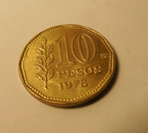 Moneda 10 Pesos, Argentina 1978.
