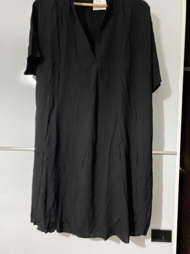 Vestido Lino Negro Guapa L