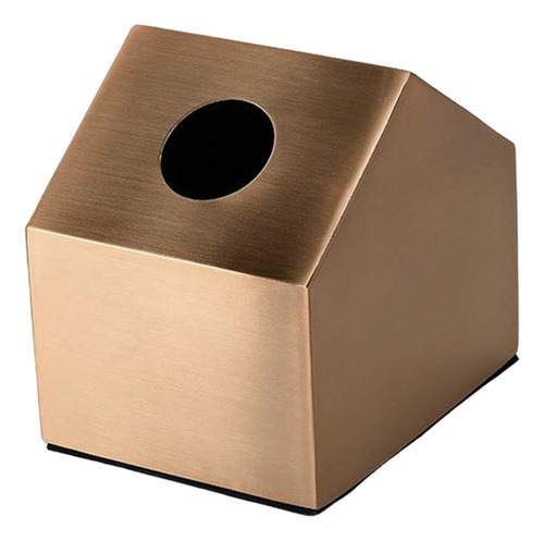 Caja De Pañuelos De Oro De Lujo Cubre El 11x11x13cm