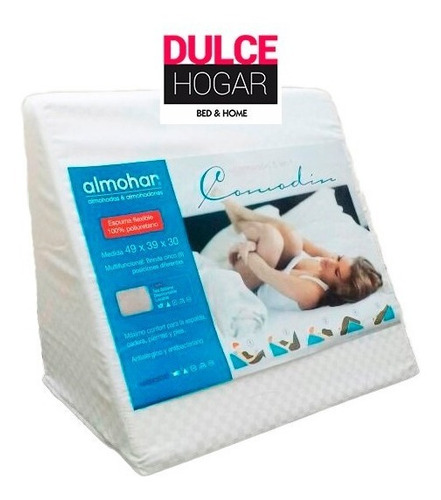 Imagen 6 de 9 de Almohadon Triangular De Descanso 5 Posiciones Funda Lavable
