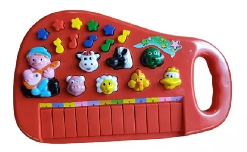 Piano Infantil Teclado Musical Bebê Ia Ia O Bichos