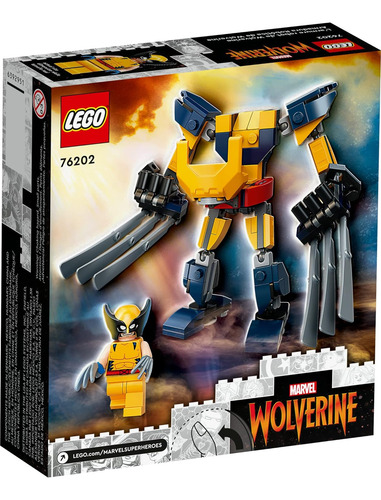Kit De Construcción Lego Marvel Wolverine Mech Armor 76202;