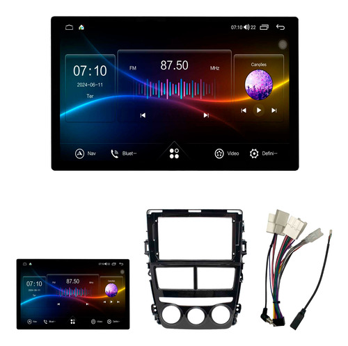 Multimídia Yaris 4+64gb 2mix Octacore 4g 2k Carplay 13p