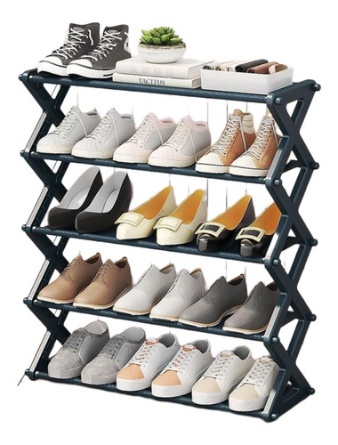 Zapatera Closet Organizador Zapatos 5 Niveles 15 Par Mueble