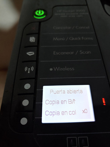 Impresora Multifunción A Color Hp Deskjet 3050 Con Wifi 127v Negro (Usado)