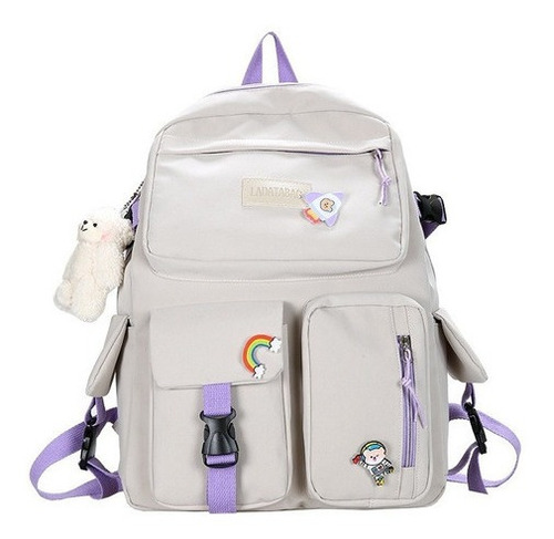 Lindo Bolso De Escuela Impermeable De Niña Coreana