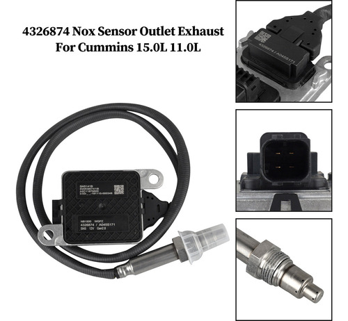 Salida De Escape Con Sensor Nox 4326874 Para Cummins De 15 L