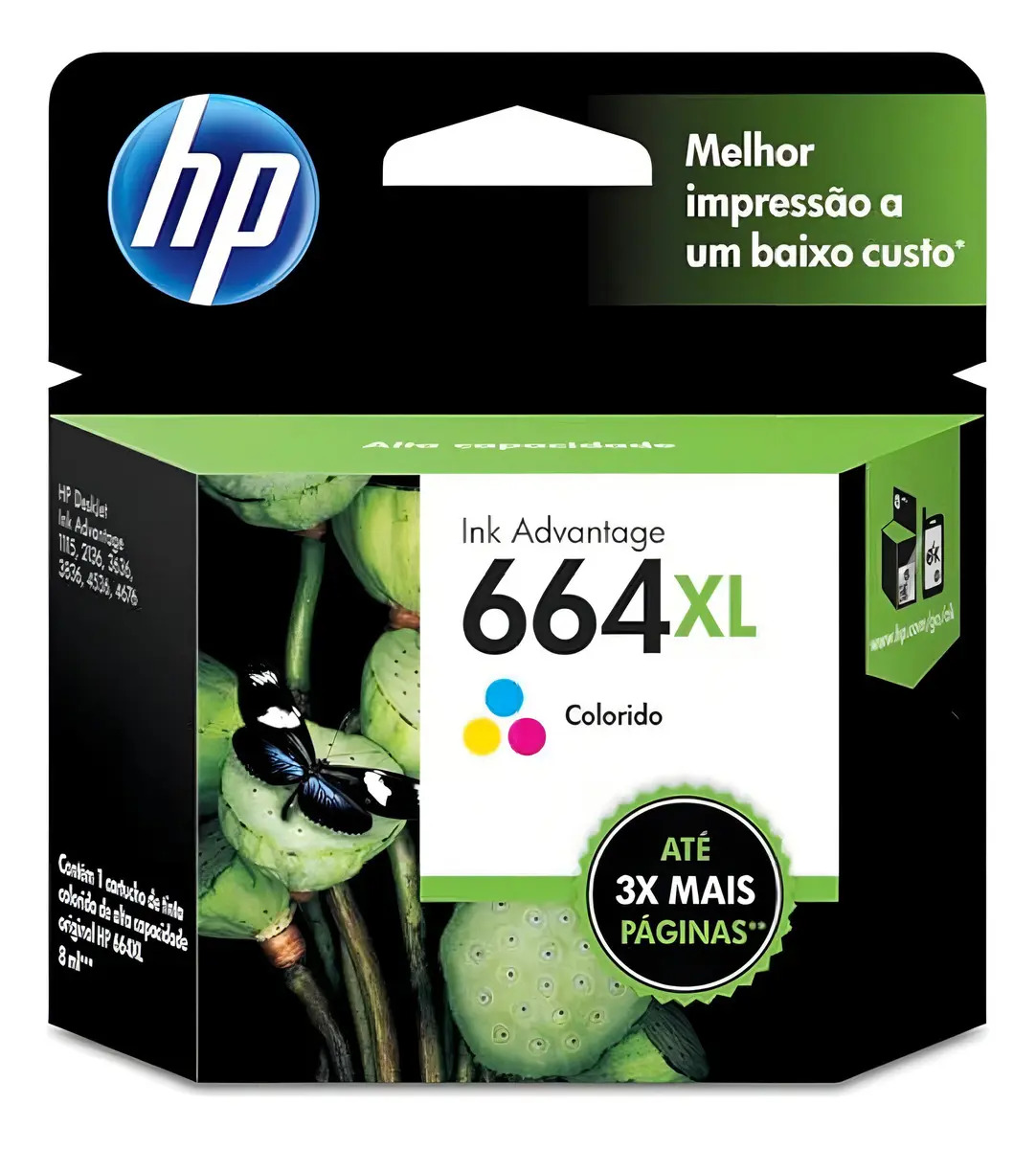 Cartucho Hp 664xl Color 664 Xl Hp E