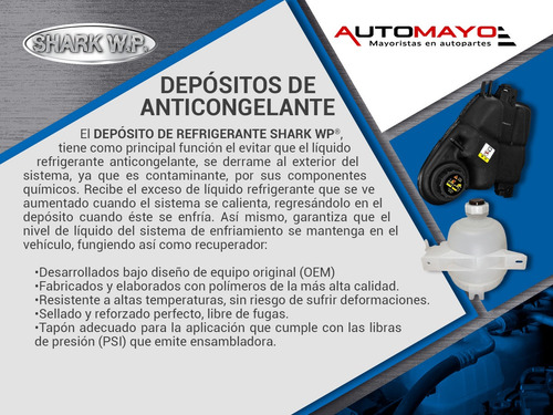 Un Depósito Anticongelante Shark Kangoo L4 1.6l 2004-2018