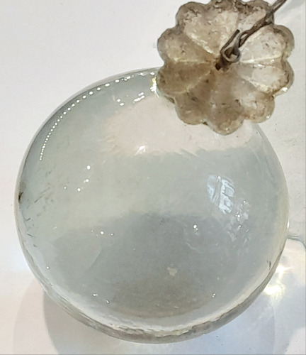 Antiguo Cairel Cristal Bola Esfera 5 Cm Para Araña