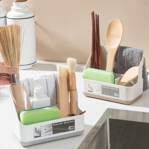 Imagen 5 de 9 de Organizador De Bacha Cocina Esponja Detergente