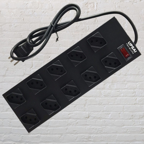 Filtro De Linha Régua 10 Tomadas Bivolt 110v/220v Upsai