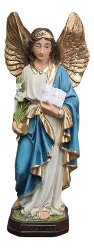comprar Imagem Anjo São Gabriel Arcanjo 30cm Resina