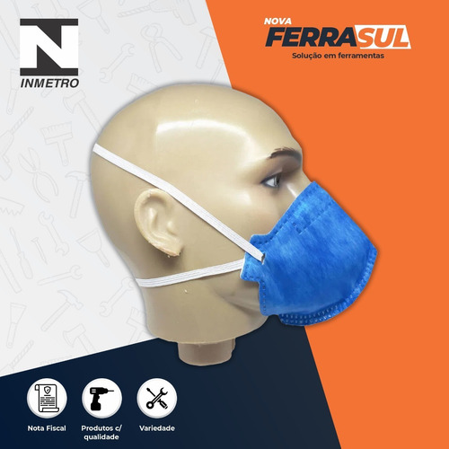 Imagem 4 de 7 de Kit 10 Máscaras Descartáveis Pff2s Deltaplus - Equivale N95