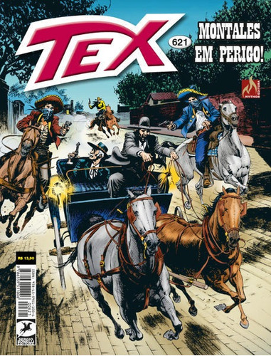 Tex Nº 621 - Vol. 621: Montales Em Perigo!, De Ruju, Pasquale. Editora Mythos, Capa Mole Em Português