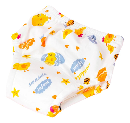 Pañal Algodón Lavable Impermeable Blanco Talla L Para Bebé