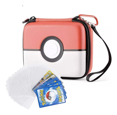 Estuche Tarjetero Rígido Protector Cartas Pokemon + 100 Fun