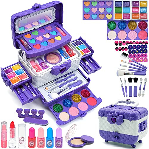 Kit De Maquillaje Niñas, Juguetes Niñas, Juego De Maq...