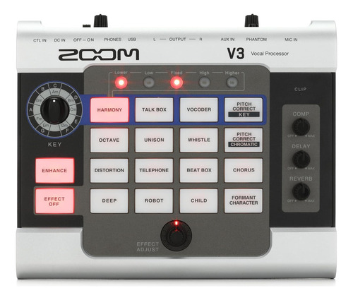 Zoom Procesador Vocal V3, Armonía, Corrección De Tono