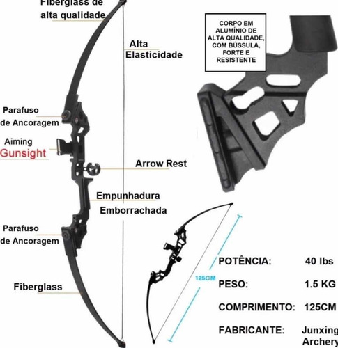Arco Flecha 40 Libras Promoçao
