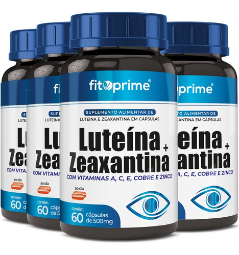 Imagem 1 de 4 de 4 Luteína 20mg + Zeaxantina 3mg Vitaminas A C E Zinco 60cps