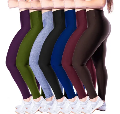 Kit 3 Calças Legging Fitness Suplex 3, Moda LLevo