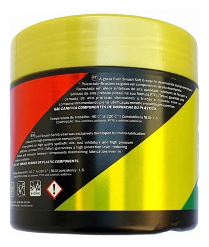 Graxa Evoil Smash Soft Grease Ptfe Slickoleum Suspensão 500g