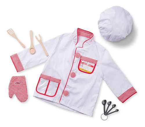 Disfraz  Chef Melissa & Doug Para Niño Y Niña Talla 3-5 Años