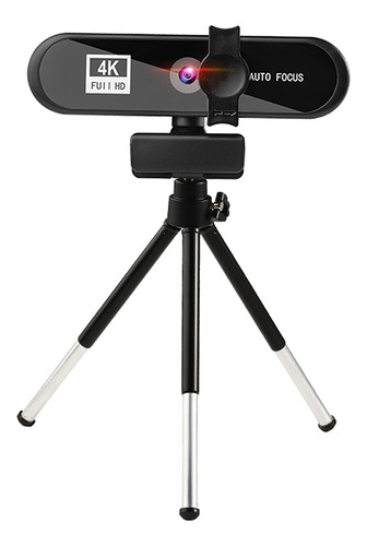 4k 8mp Hd Cámara Web Autofoco Con Trípode, Micrófono