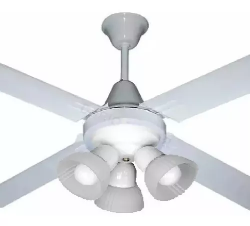 Ventilador de Techo Blanco Silencioso con Luz